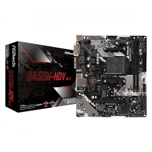 ASRock-B450M-HDV-R4.0-AMD-Motherboard