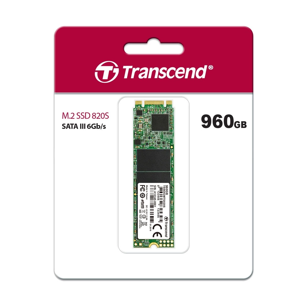 Transcend 820S 960GB M.2 2280 SATA SSD Drive