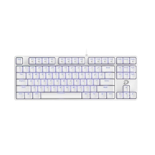 Dareu EK87 Mechanical Gaming Keyboard-White-Blue Switch Price in Bangladesh-Four Star IT