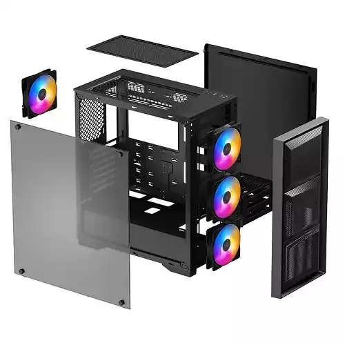 The latest price of Deepcool  MATREXX 50 MESH 4FS ATX Gaming Mid Tower  Casing Price in Bangladesh Four Star IT
