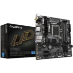 The GIGABYTE B760M DS3H AX DDR4 is an mATX motherboard that supports Intel Socket LGA 1700 and 13th and 12th Gen Intel Series Processors. This motherboard has an unrivaled Hybrid 6+2+1 Phases Digital VRM Solution. It also includes dual-channel DDR4 memory with four DIMM slots that support XMP memory modules. This motherboard provides next-generation storage solutions with two PCIe 4.0 x4 M.2 ports. M.2 Thermal Guard is provided to guarantee that M.2 SSD performance is optimal. In addition, the motherboard has an EZ-Latch PCIe 4.0x16 slot with a rapid-release design. It includes a 2.5GbE LAN and Wi-Fi 6E 802.11ax for fast networks. The motherboard's rear panel provides additional connectivity options, including USB-C 10Gb/s, DP, and HDMI. Smart Fan 6 has many temperature sensors as well as hybrid fan headers with FAN STOP. Finally, the Q-Flash Plus functionality enables BIOS upgrades without the need for the CPU, RAM, or graphics card to be installed.