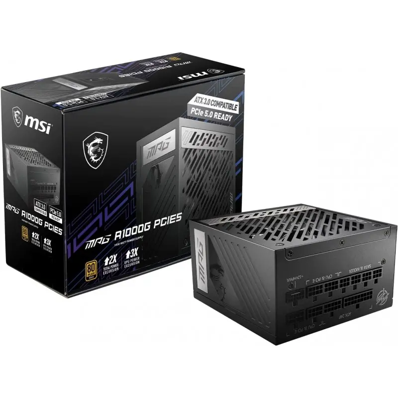 MSI MPG A1000G PCIE5 1000W 80+Gold Power Supply Unit