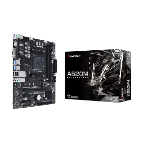 BIOSTAR A520MH DDR4 AMD AM4 Micro ATX Motherboard