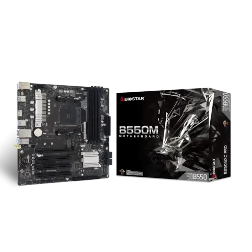 BIOSTAR B550MXC PRO DDR4 AMD AM4 Micro ATX Motherboard
