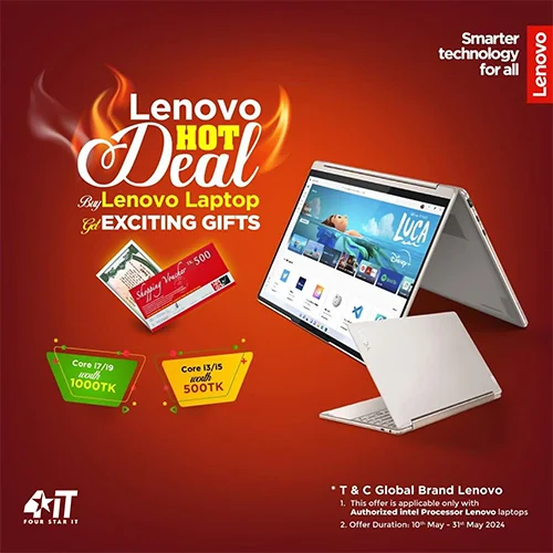 lenovo laptop hot deal summer promo banner
