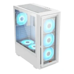 PC Power Crystal Glass V3 WH Desktop Gaming Casing