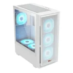 PC Power Crystal Mesh V3 WH Desktop Gaming Casing