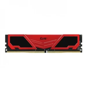 this is a image of Team Elite Plus Red 8GB 3200MHz DDR4 Desktop RAM