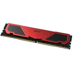 this is a image of Team Elite Plus Red 16GB 3200MHz DDR4 Desktop RAM