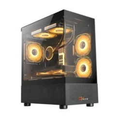 this is a image of PC Power PG-H30 BK Sea View Mid Tower Gaming Casing