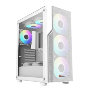 this is a image of PC Power PG-H450 WH Zero Mesh Gaming Casing