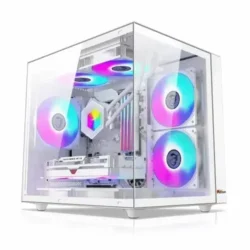 this is a image of PC Power PG-H25 WH Ocean View Gaming Casing