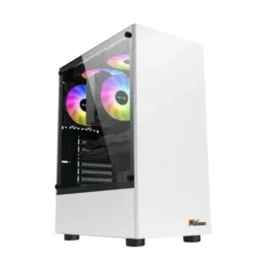 this is a image of PC Power Snow Man Mid Tower ATX Gaming Casing