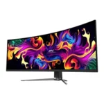 this is a image of MSI MPG 491CQP QD-OLED 49 Inch DQHD 144Hz Curved Gaming Monitor