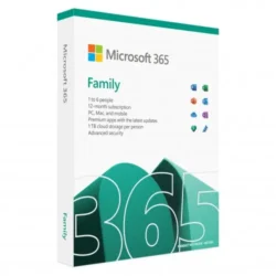 Microsoft 365 Family English APAC EM Subscription 1 Year 6 Users Medialess