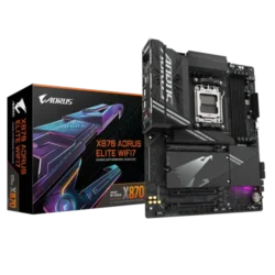 this is a image of GIGABYTE X870 AORUS ELITE WIFI7 DDR5 ATX Motherboard