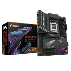 this is a image of GIGABYTE X870 AORUS ELITE WIFI7 DDR5 ATX Motherboard